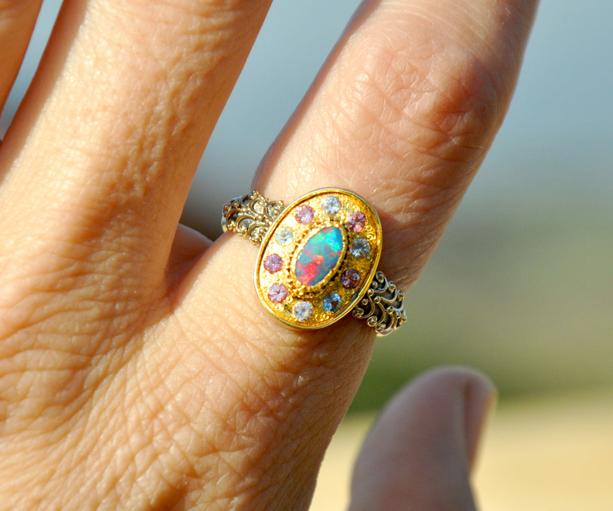 Anillo Rainbow Opalo