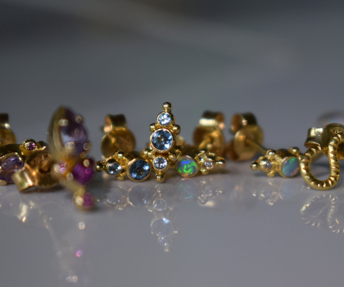 Nova Studs Aquamarine