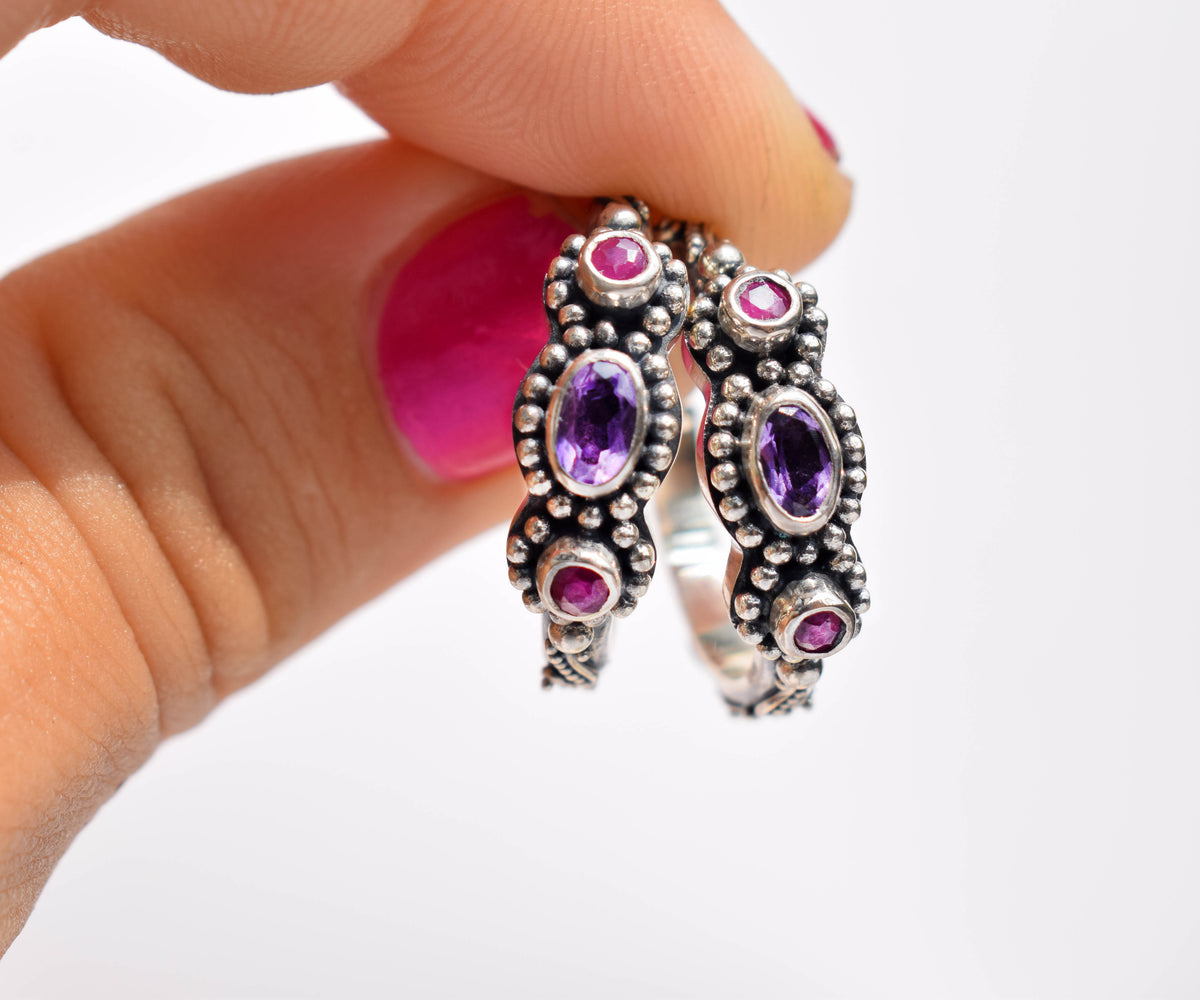 Argollas Roma Amatistas