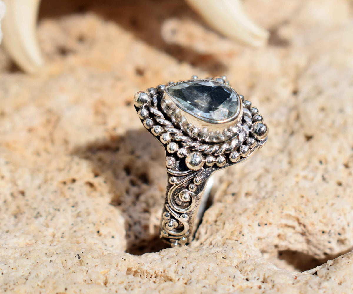 Anillo Fall in Love Aguamarina