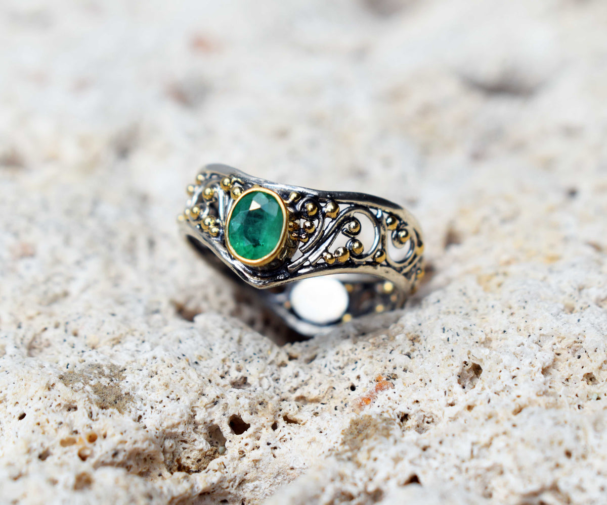 Anillo Calisto Esmeralda