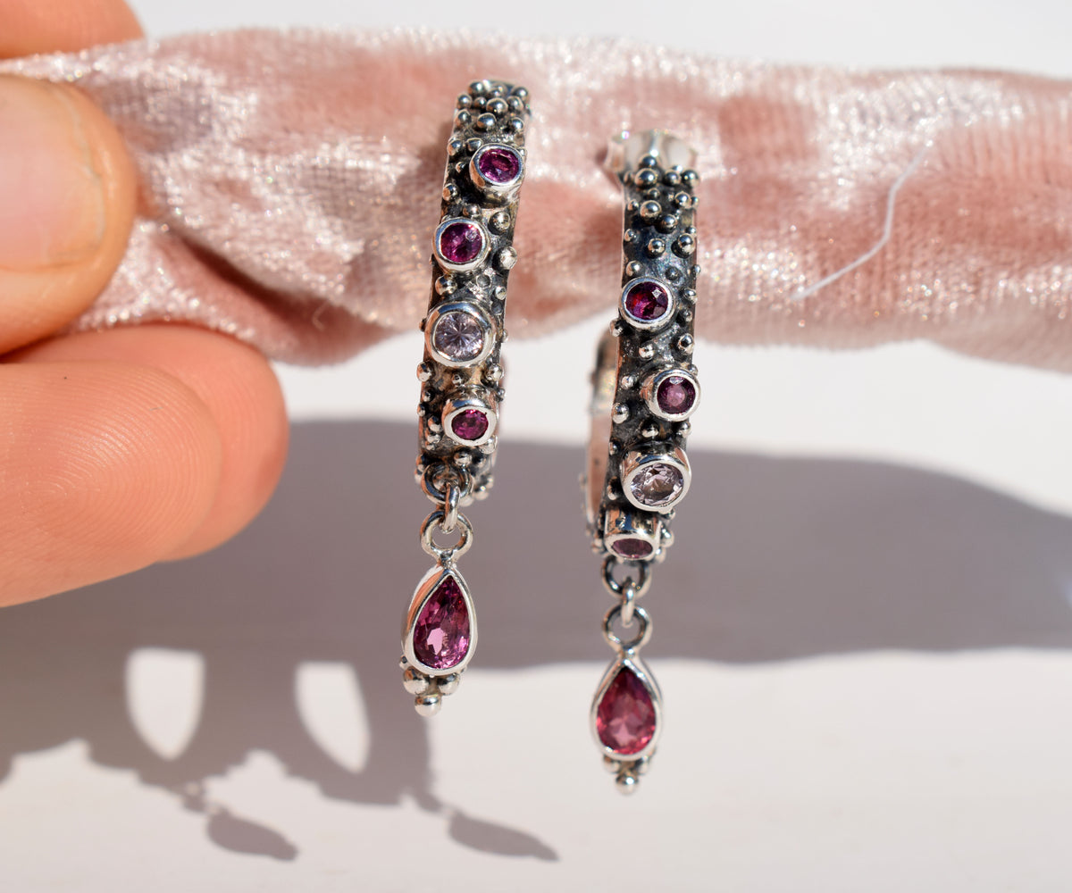 Argollas Burbujas Pink