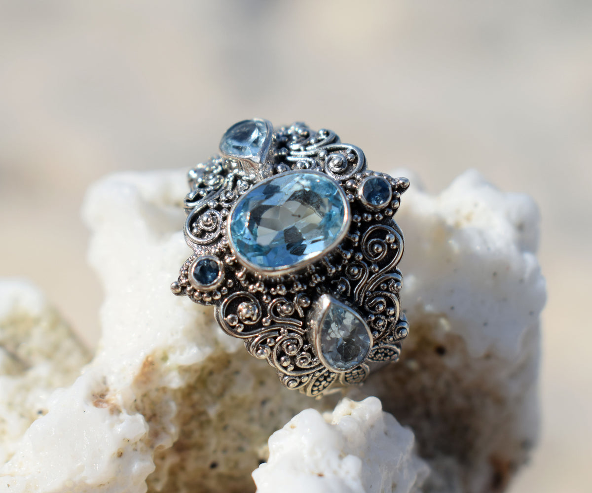 Anillo New Lotus Topacio