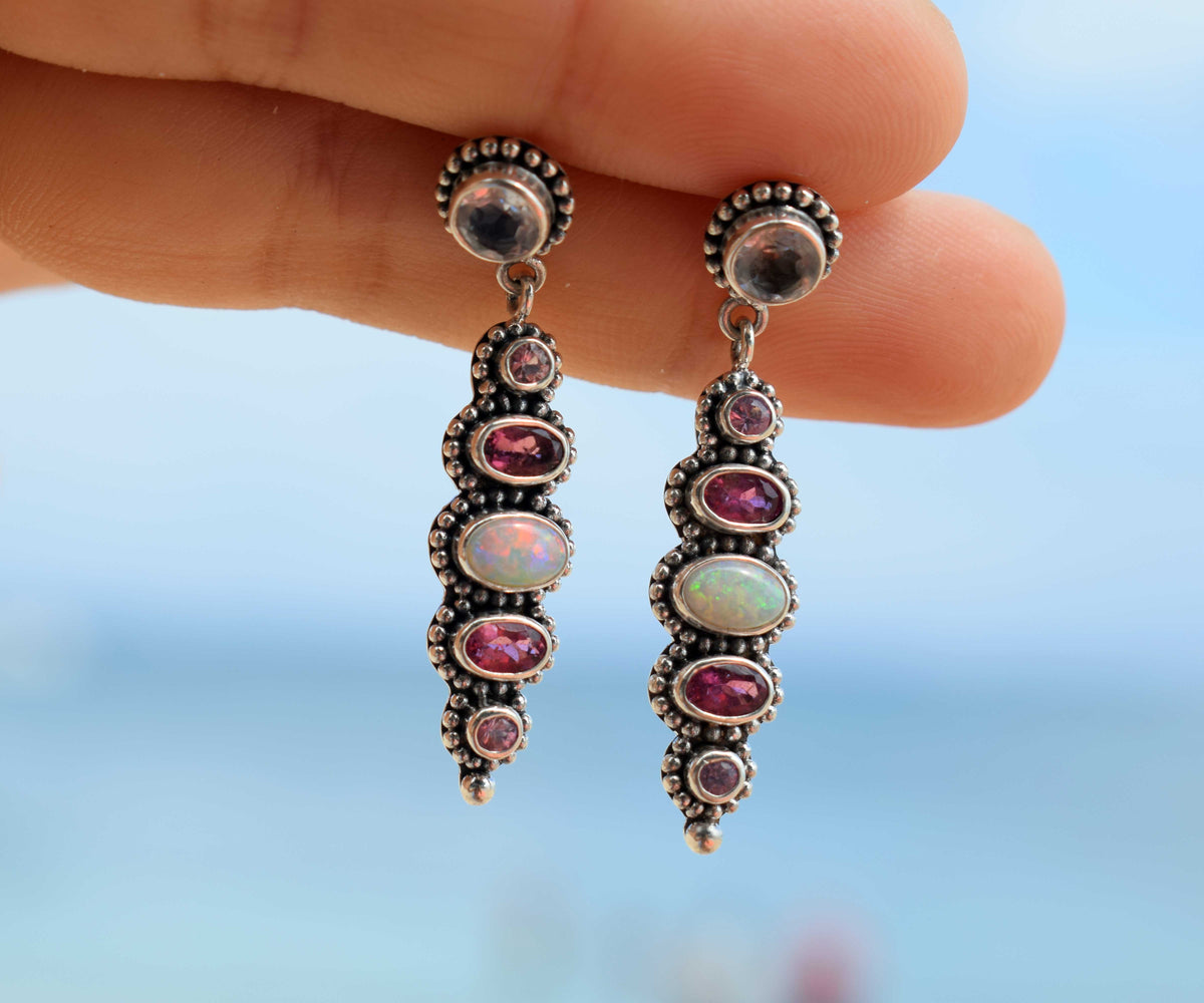 Aros Petra Ópalos Turmalinas