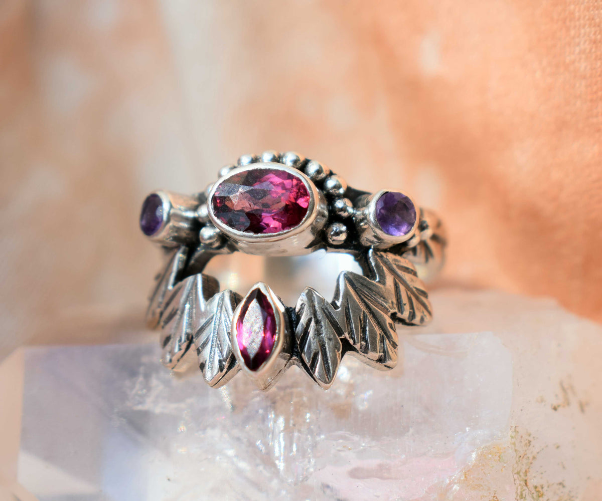 Anillo Pocahontas Rodolita