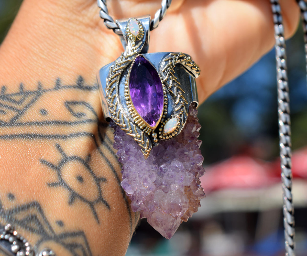 Amuleto kundalini Spirit Amatista