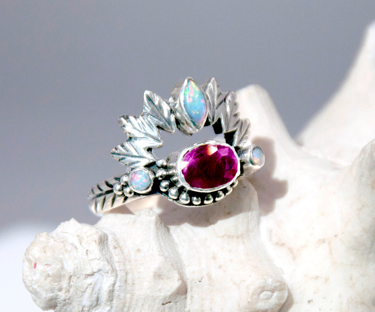 Anillo Pocahontas Rubi