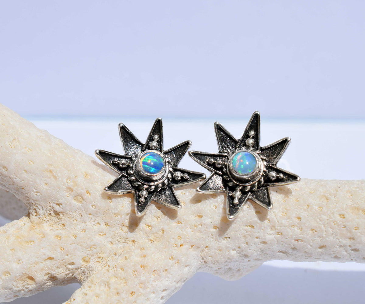 Aros Venus Silver Ópalos