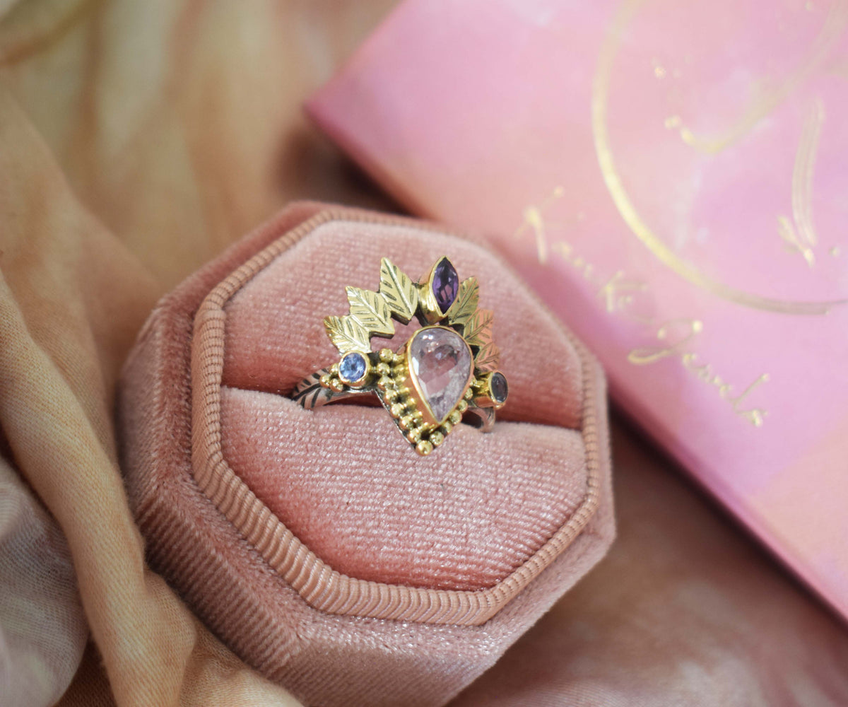 Anillo Pocahontas Morganita