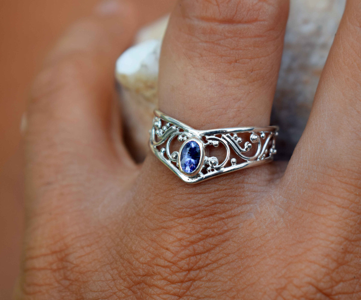 Anillo Calisto Tanzanita