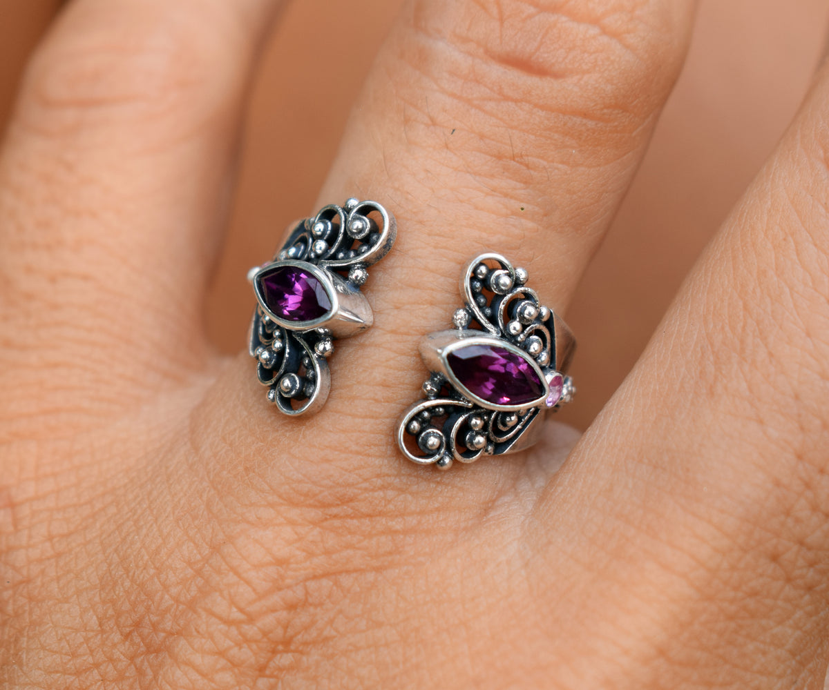 Anillo Butterfly Rodolita