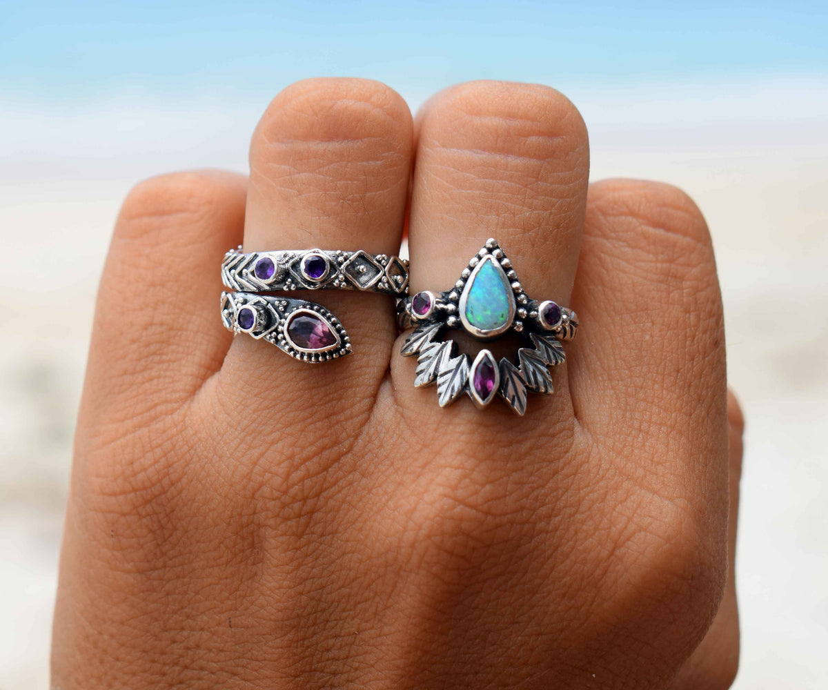 Anillo Kundalini Turmalina