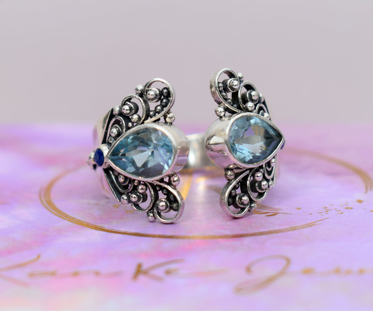 Anillo Butterfly  Topacio