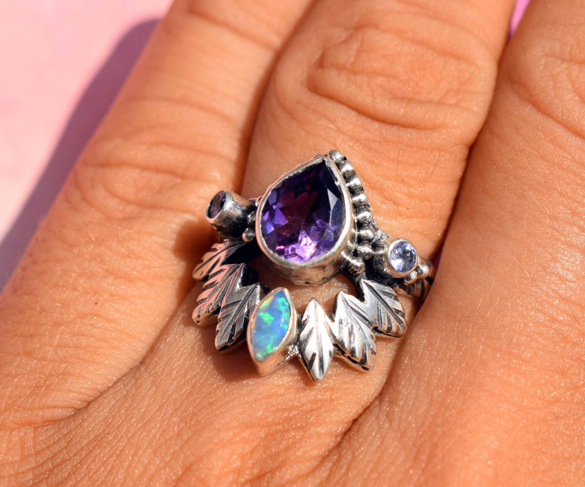 Anillo Pocahontas Amatista