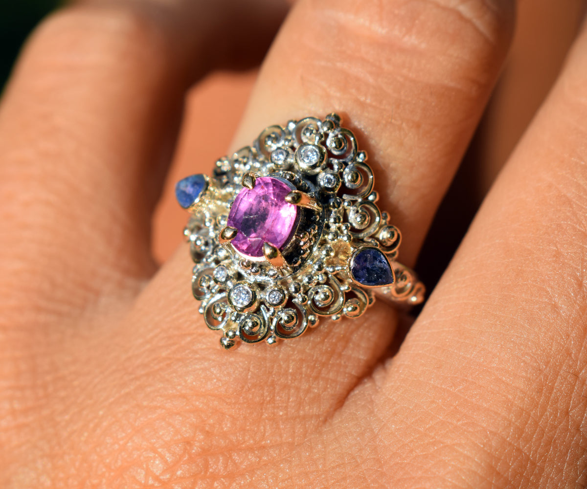 Anillo Eternity Turmalina