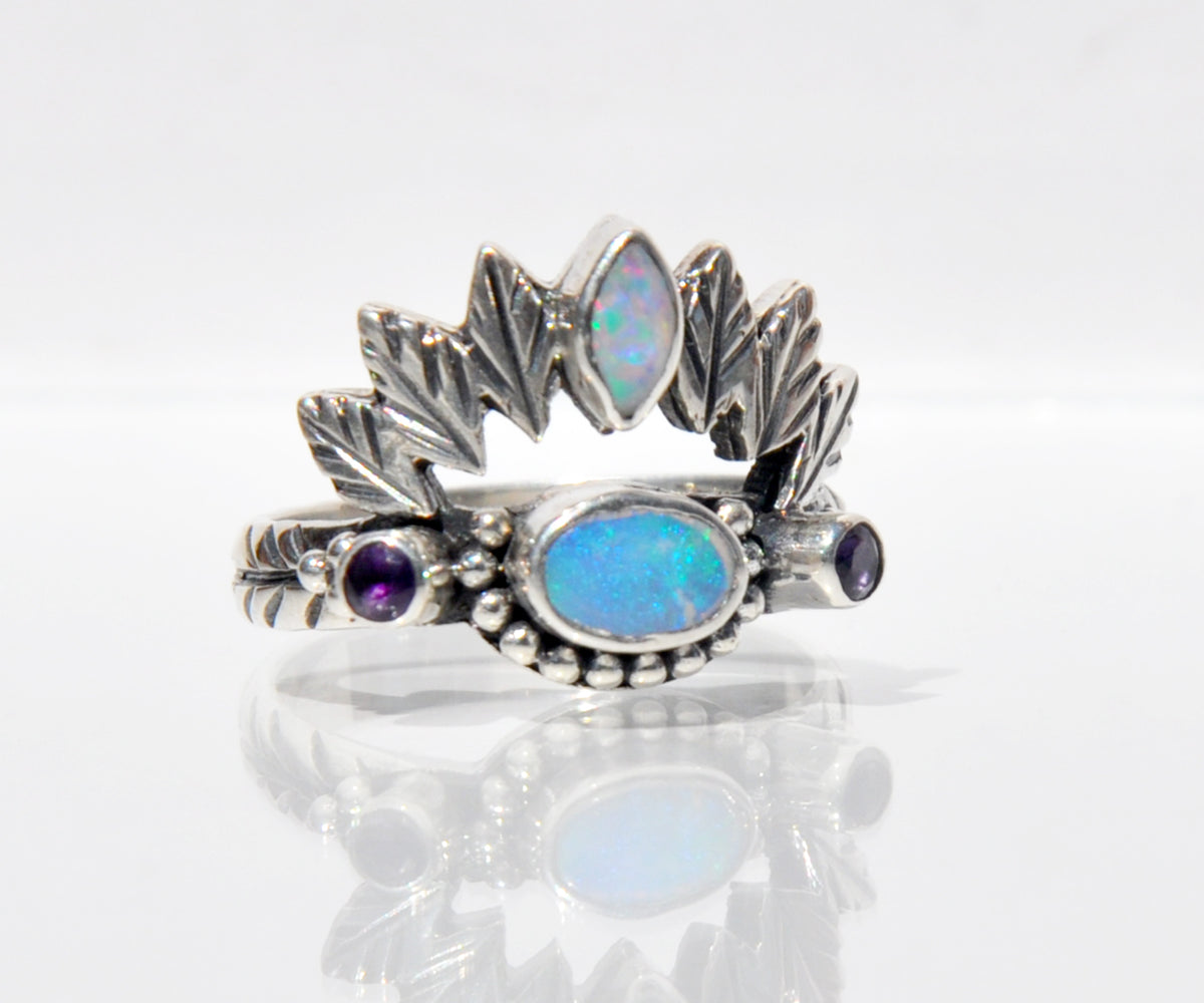 Anillo Pocahontas Opalo Violet