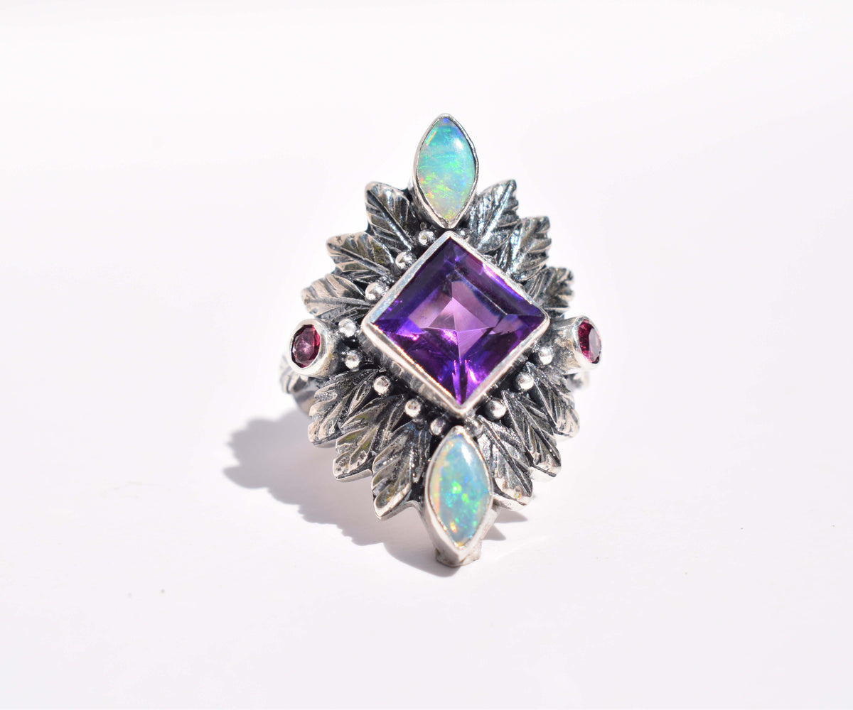 Anillo Pocahontas Queen Amatista