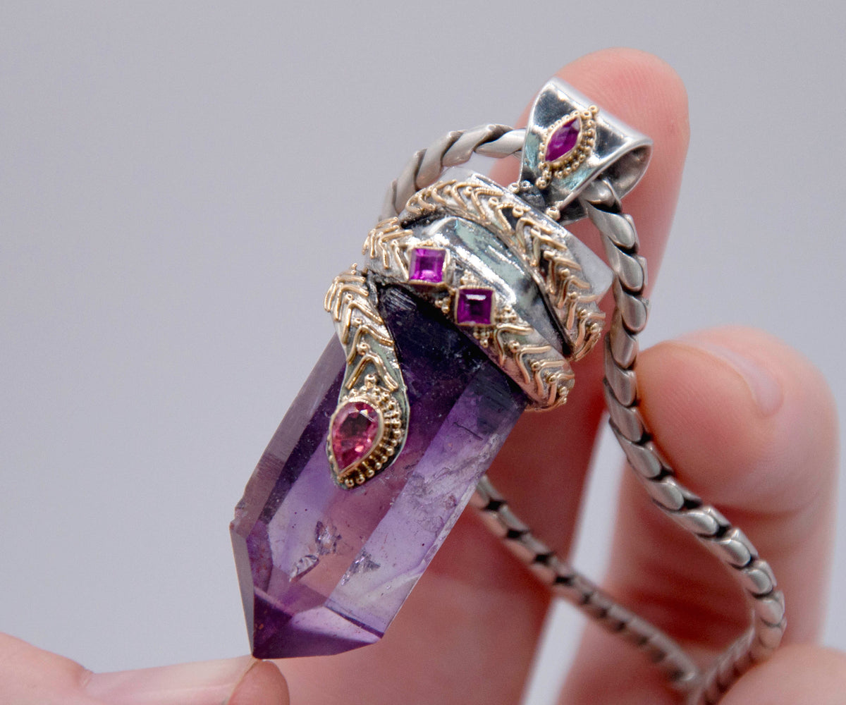 Amuleto kundalini Pink &amp; Purple