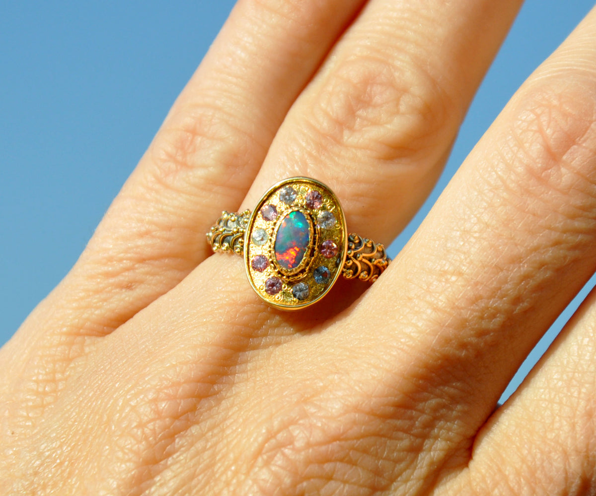 Anillo Rainbow Opalo