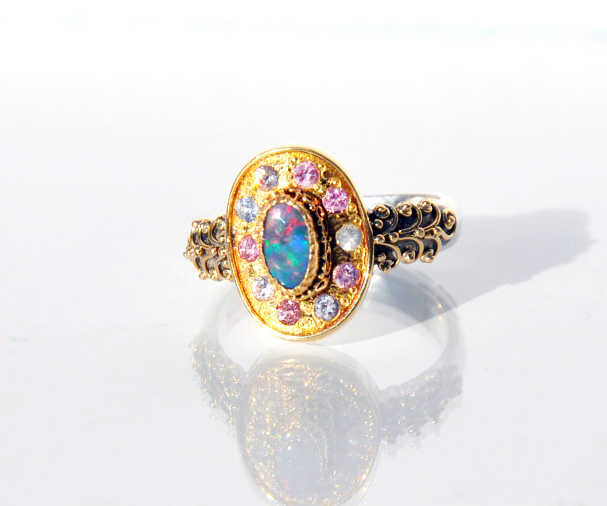 Anillo Rainbow Opalo