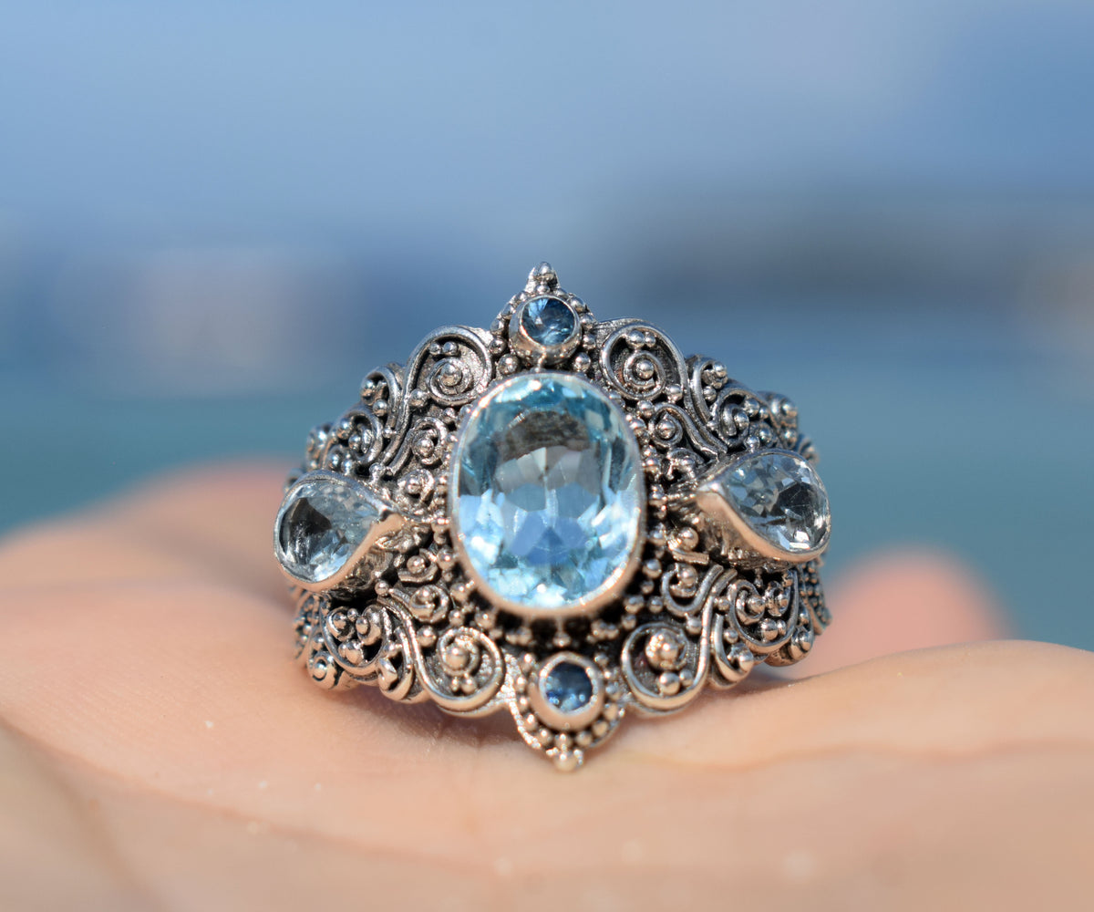 Anillo New Lotus Topacio