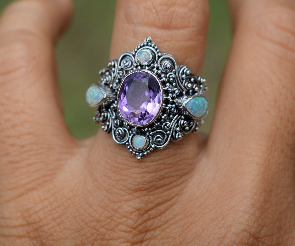 Anillo New Lotus Amatista