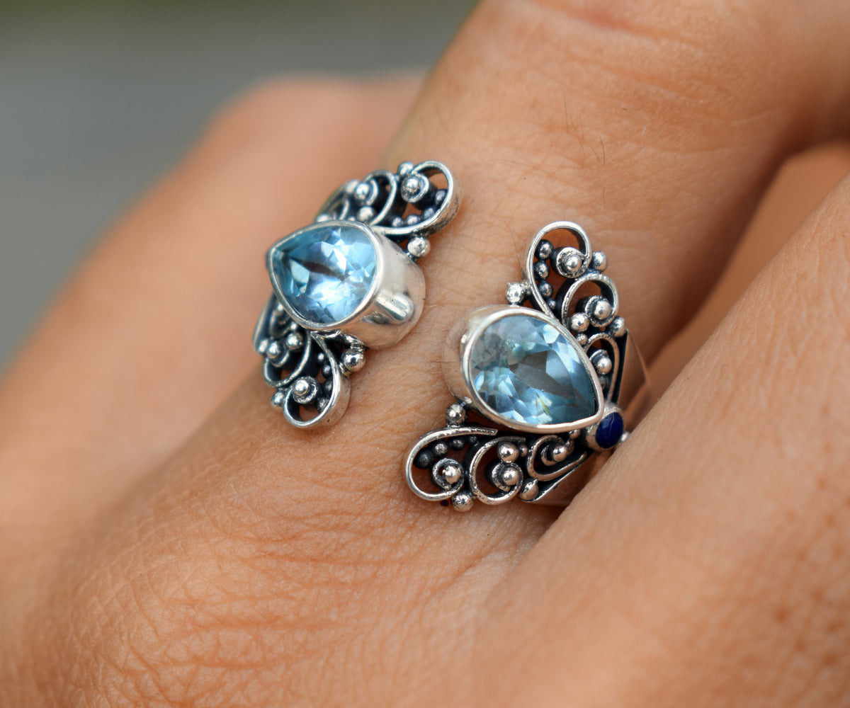 Anillo Butterfly  Topacio