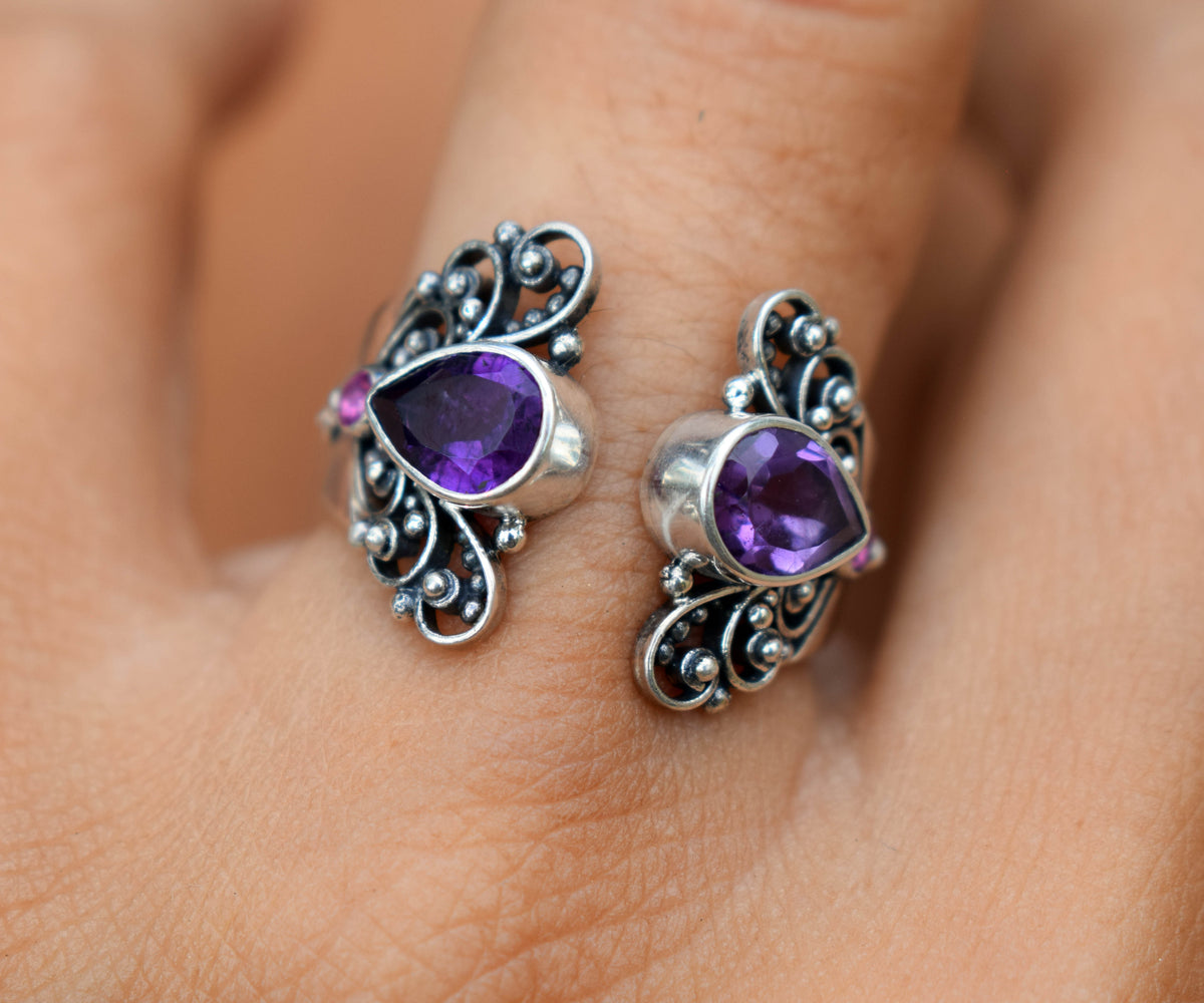 Anillo Butterfly Amatista