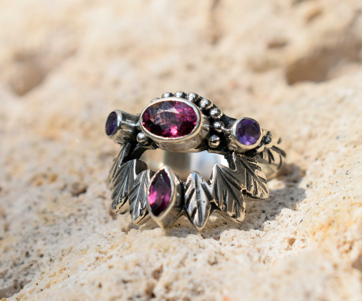 Anillo Pocahontas Rodolita