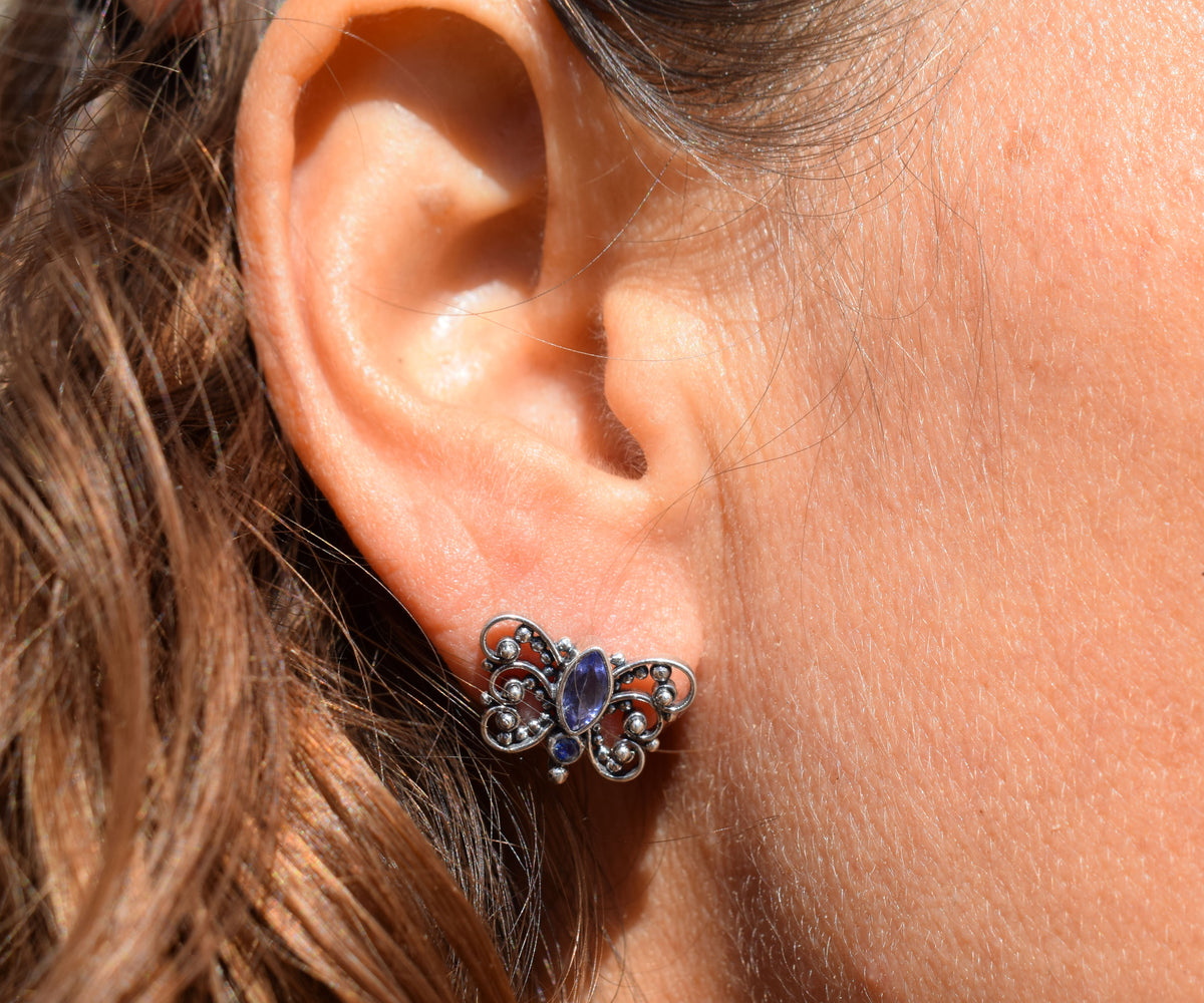 Aros Open Buterfly Piedra Luna