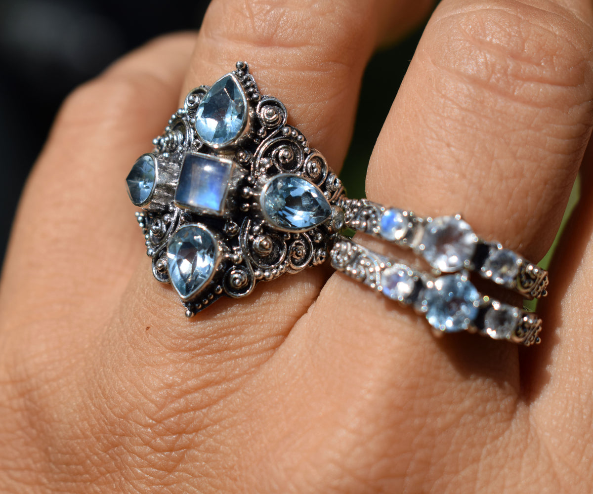 Anillo Goa Piedra Luna
