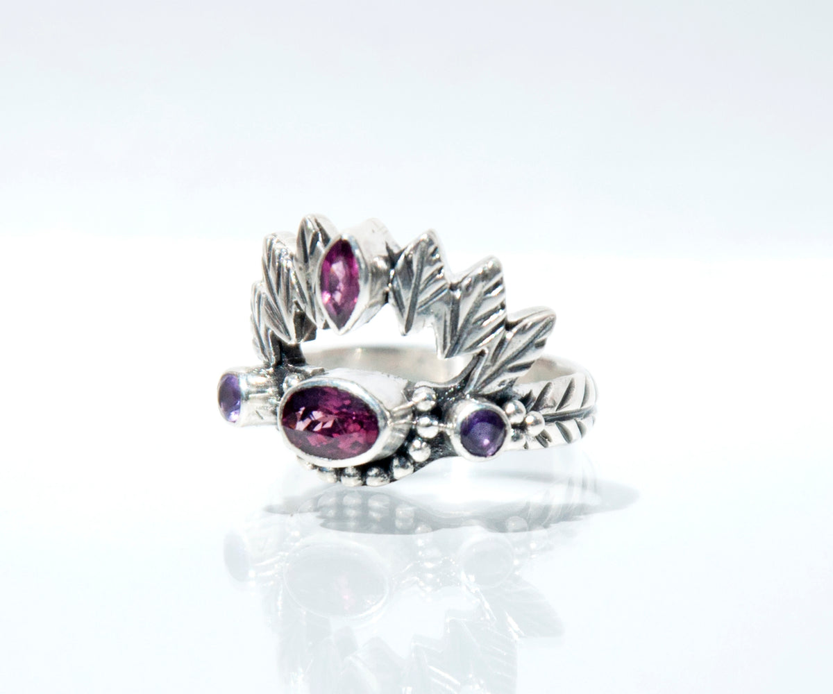 Anillo Pocahontas Rodolita