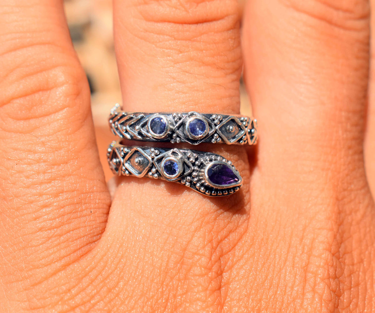 Anillo Kundalini Amatista