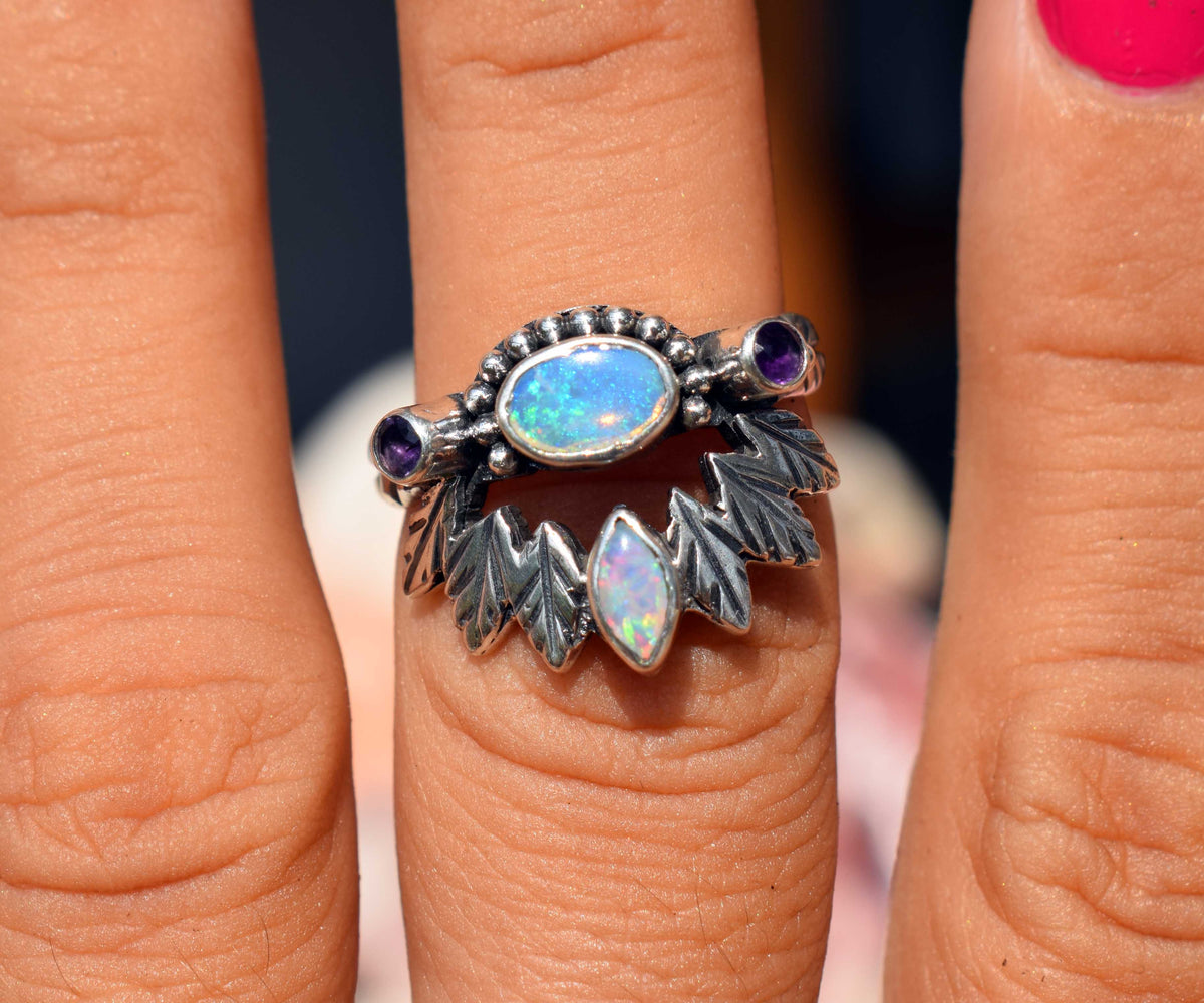 Anillo Pocahontas Opalo Violet