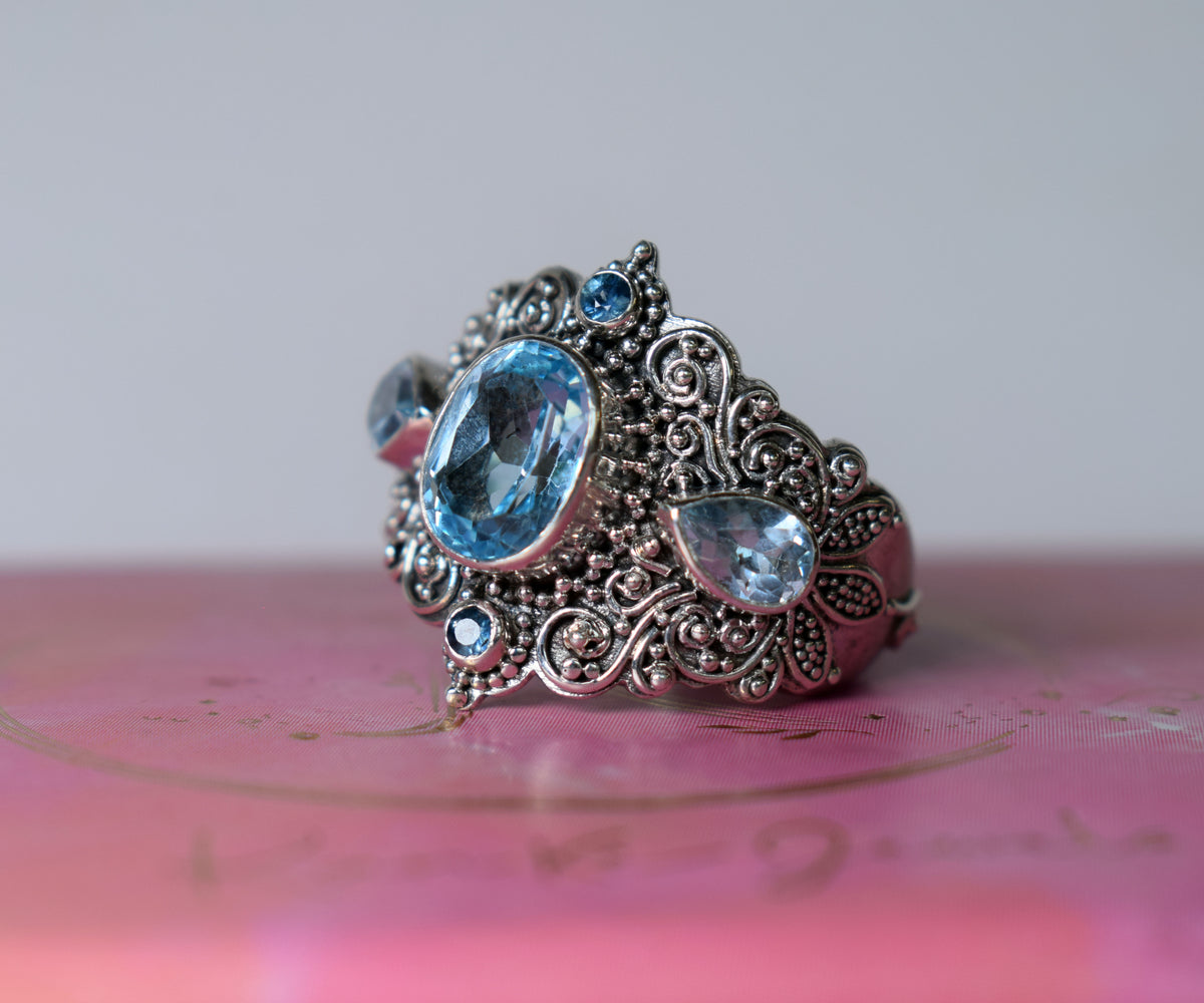 Anillo New Lotus Topacio