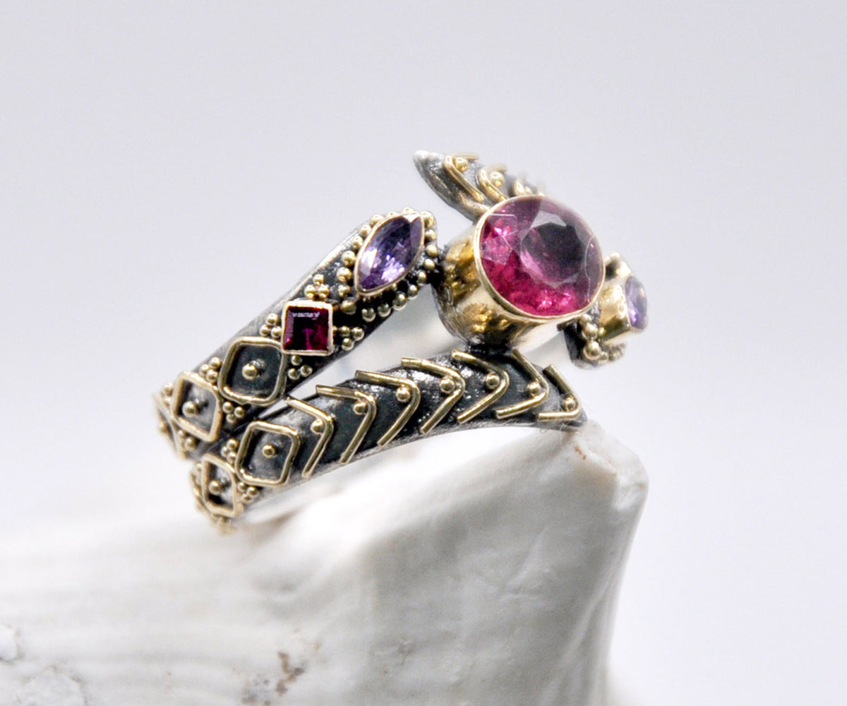 Anillo Kundalini Polaris Turmalina