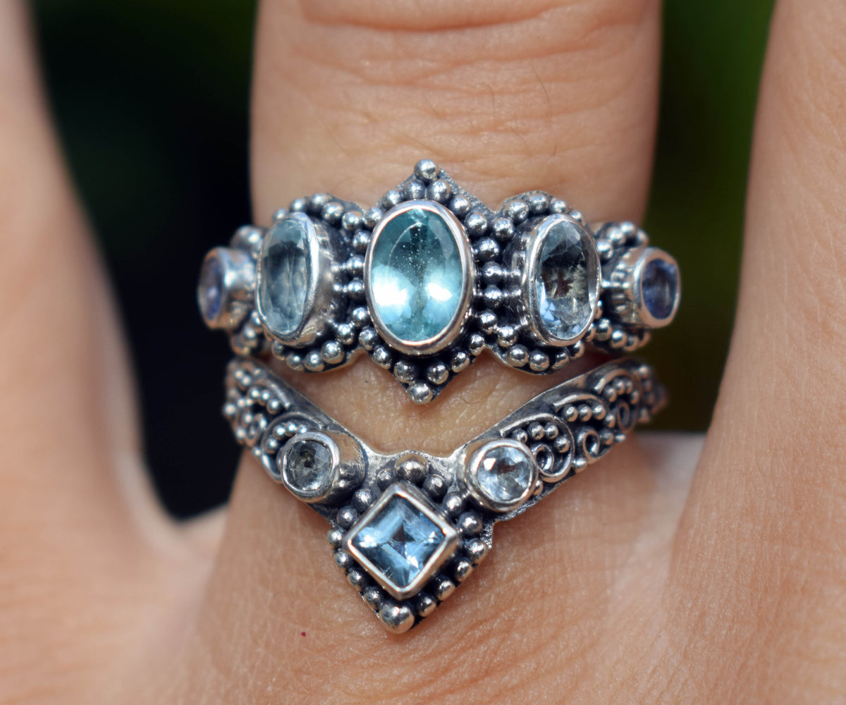 Anillo Fusion Princess Aguamarina