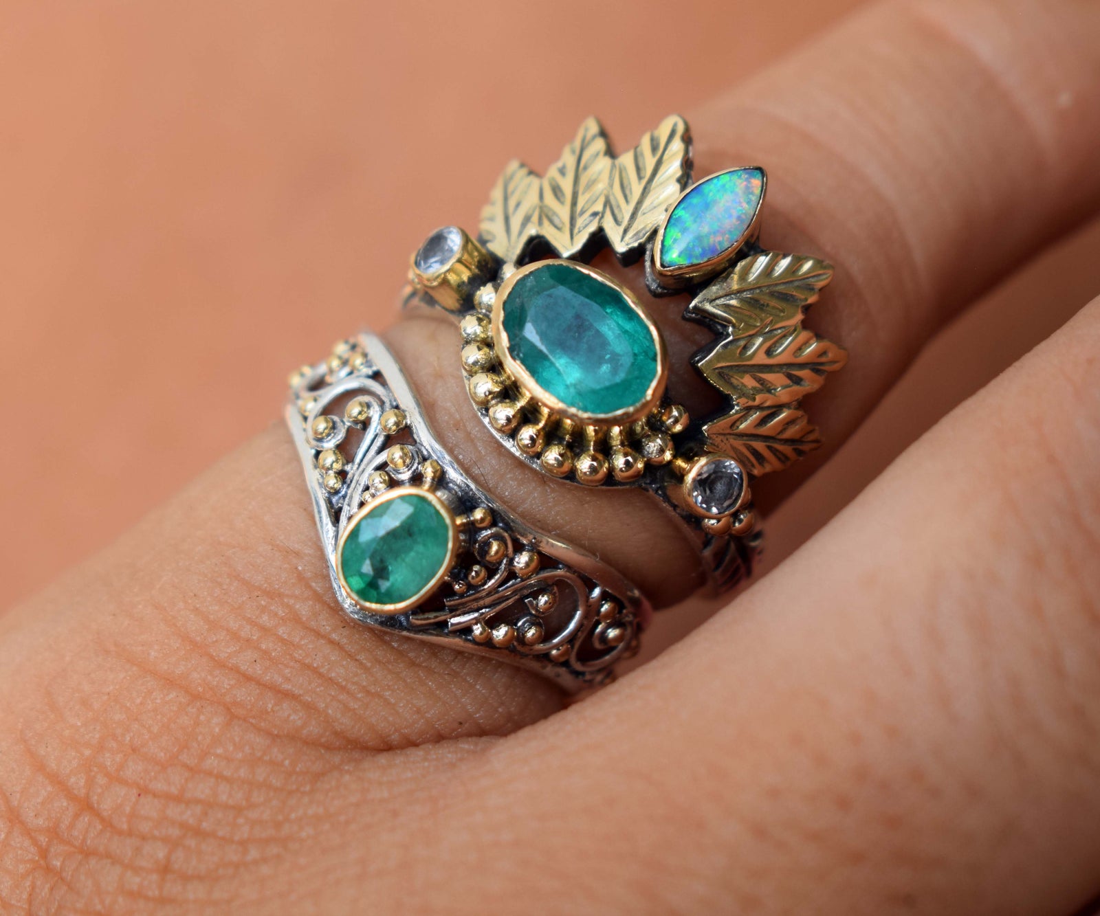 Anillo Calisto Esmeralda