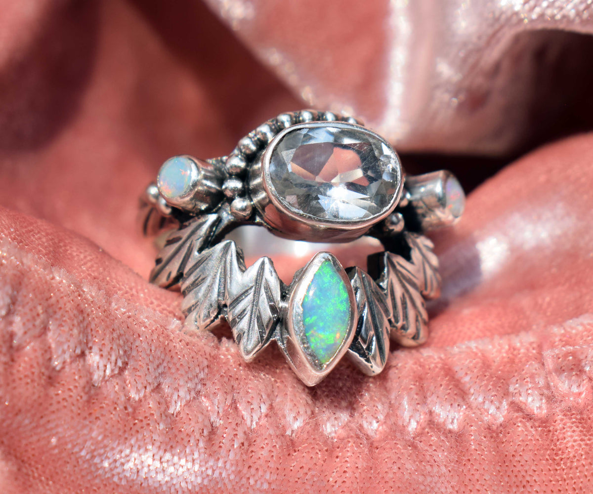 Anillo Pocahontas Topacio White