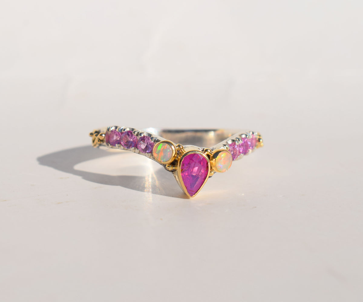 Anillo Eter Fusión Zafiro Pink