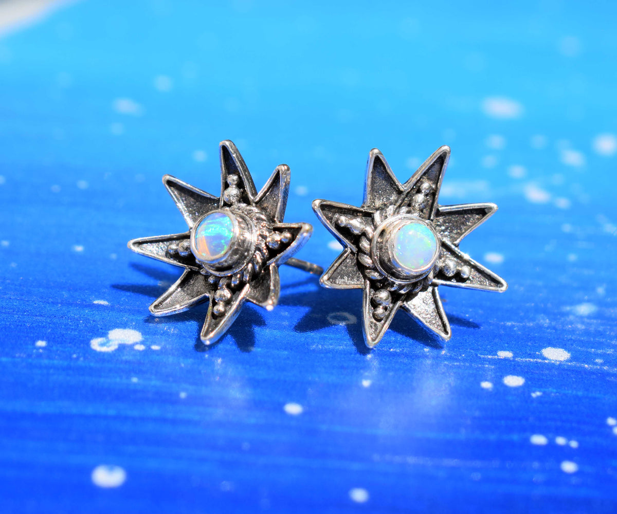 Aros Venus Silver Ópalos