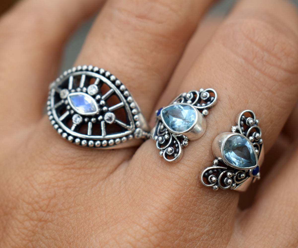 Anillo Butterfly  Topacio