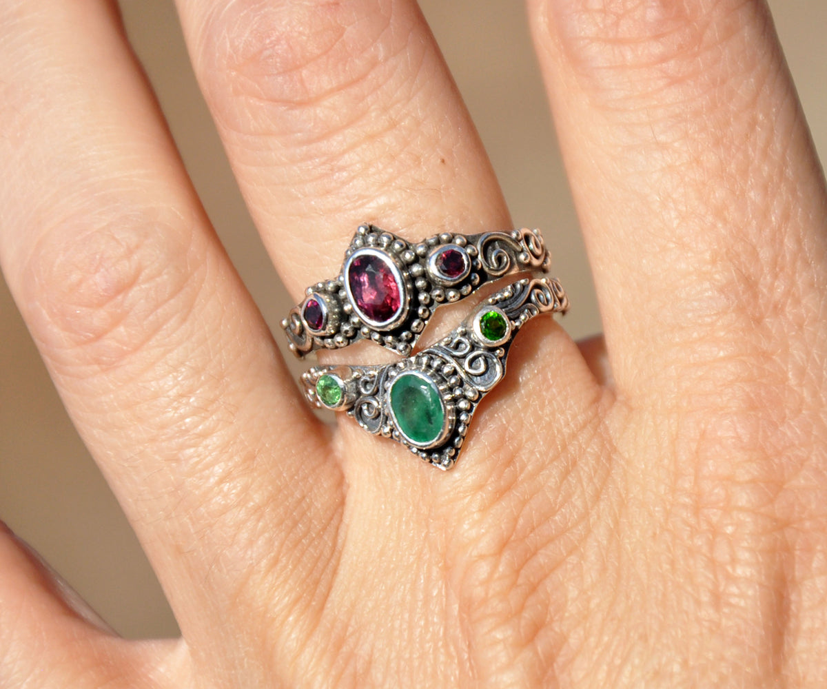 Anillo Fusion Esmeralda