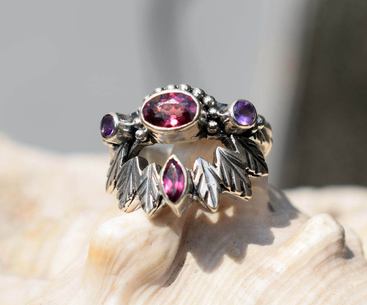 Anillo Pocahontas Rodolita