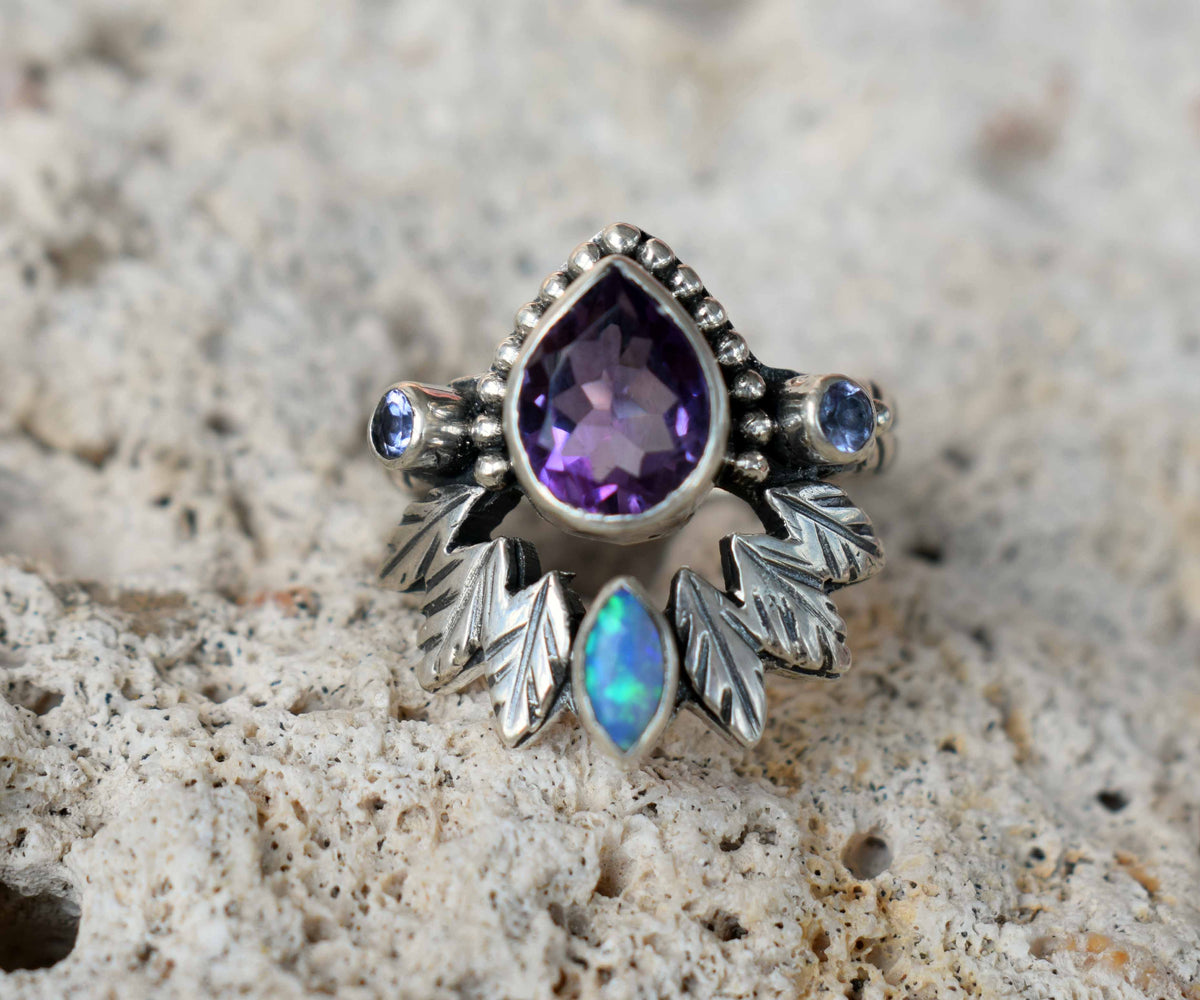 Anillo Pocahontas Amatista