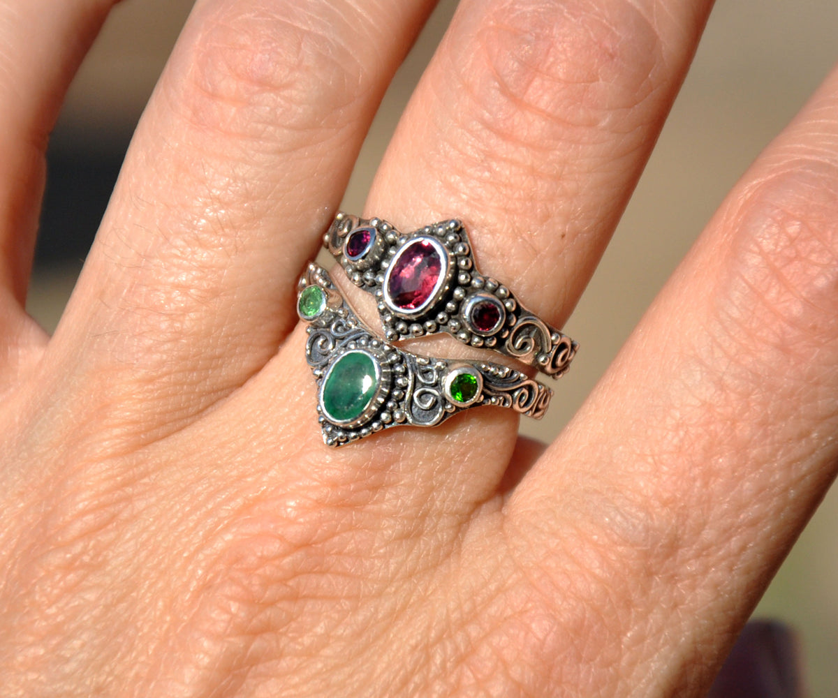 Anillo Fusion Esmeralda