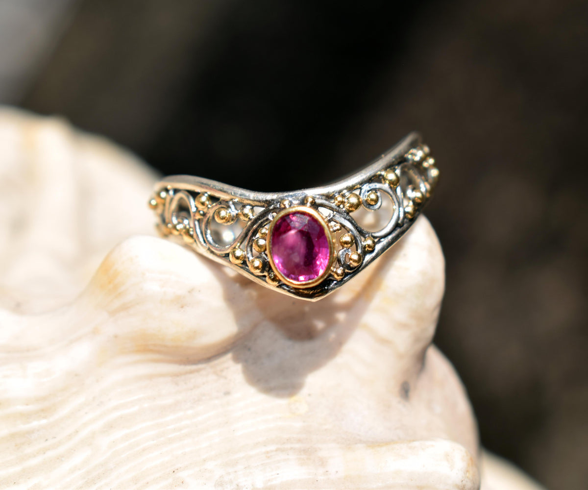 Anillo Calisto Zafiro Pink