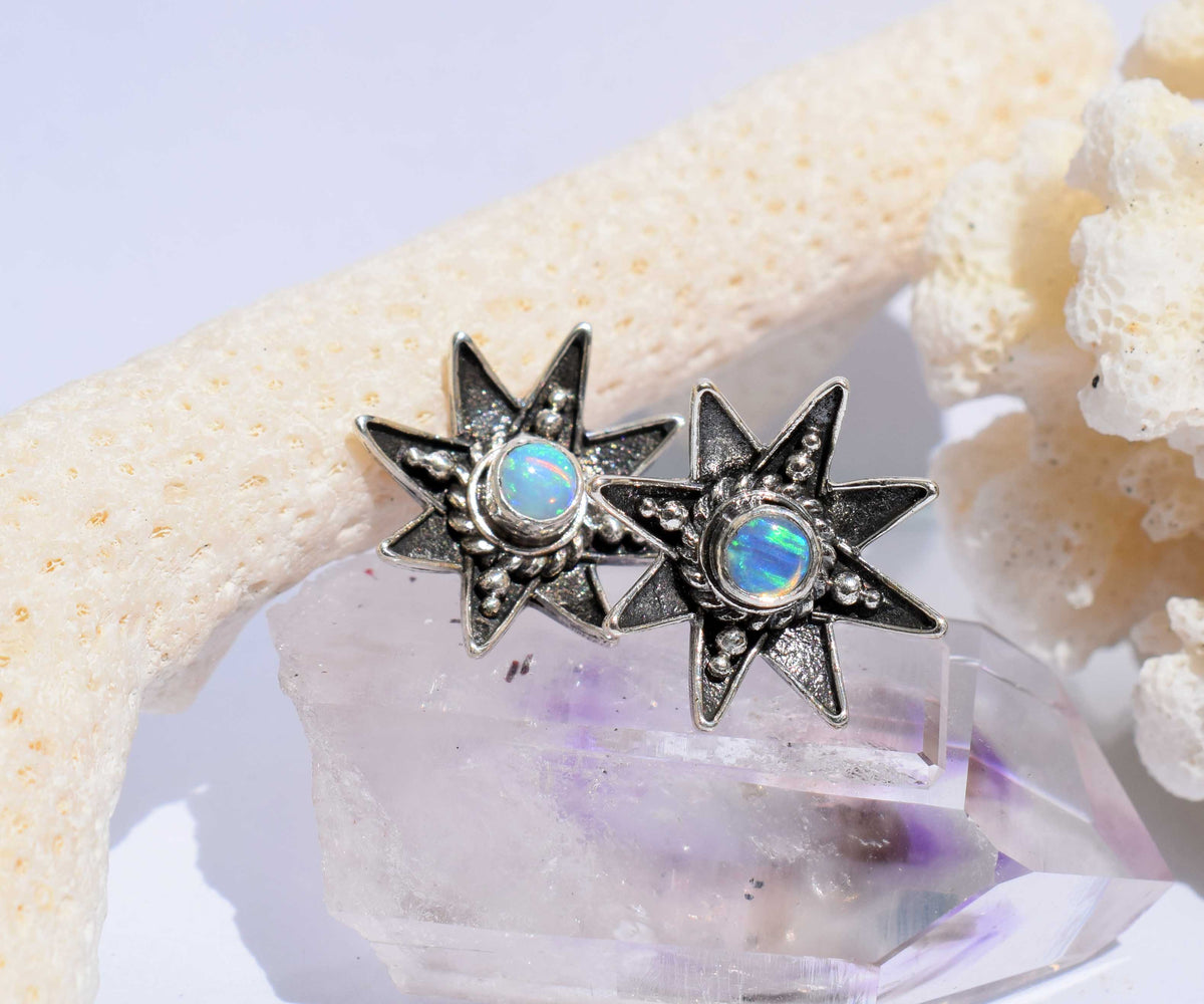 Aros Venus Silver Ópalos