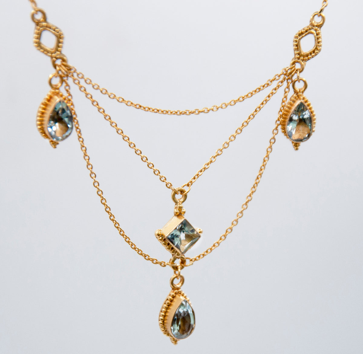 Collar Ona maya Aguamarinas