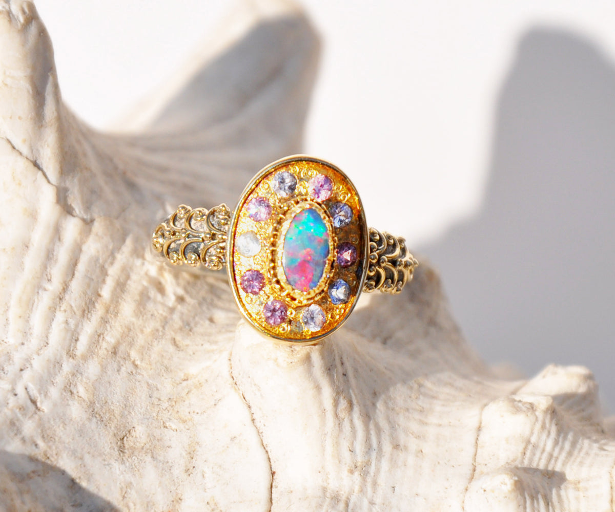 Anillo Rainbow Opalo